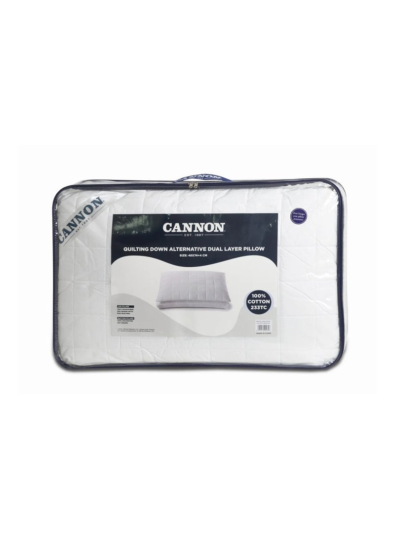 Cannon وسادة قطنية بديلة من قماش كانون بطبقتين 48X74+4CM - Image 1